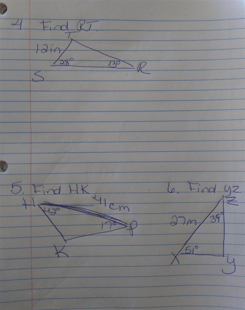 Laws of Sines all together. Find each measurement indicated. Round your answers to-example-1