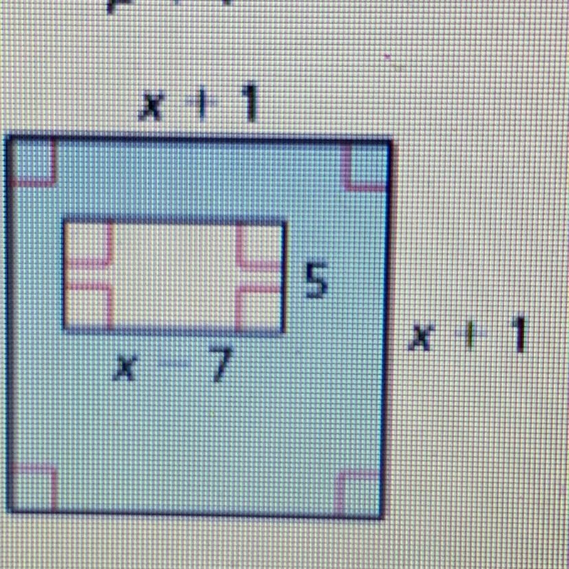 Write a polynomial that represents the area of the shaded region-example-1