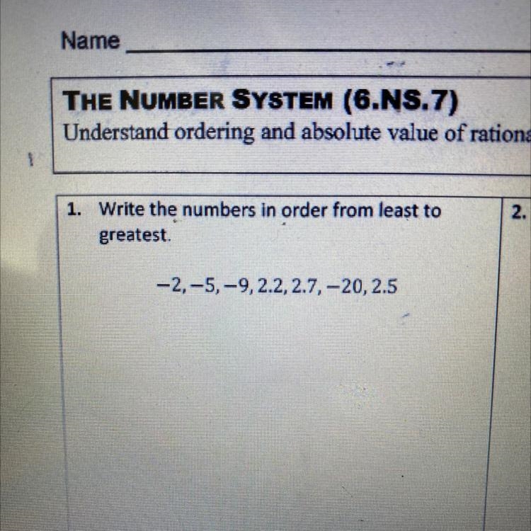 Write the numbers in order from least to greatest. Please help!!-example-1