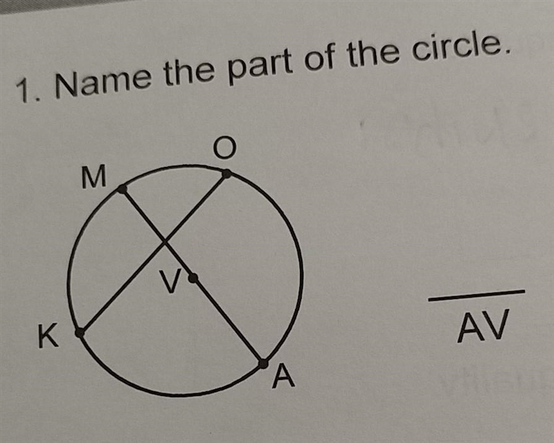 Name the part of the circle and explain your answer. (not radius)-example-1