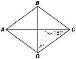 Someone, please help I have a time limit 1, ABCD is a rhombus. Find the value of x-example-2