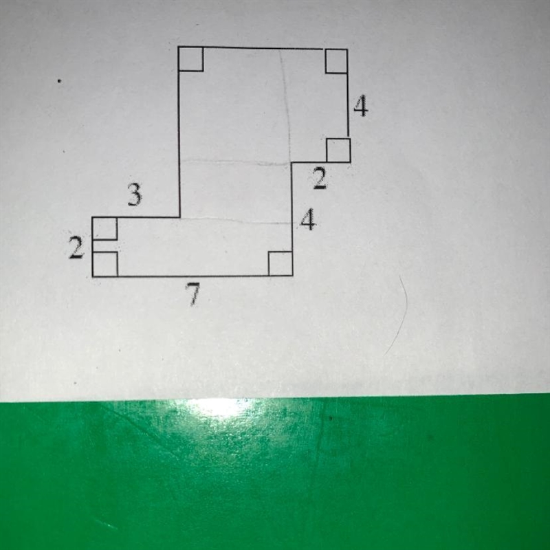 Fine the perimeter AND area of the composite shape.-example-1