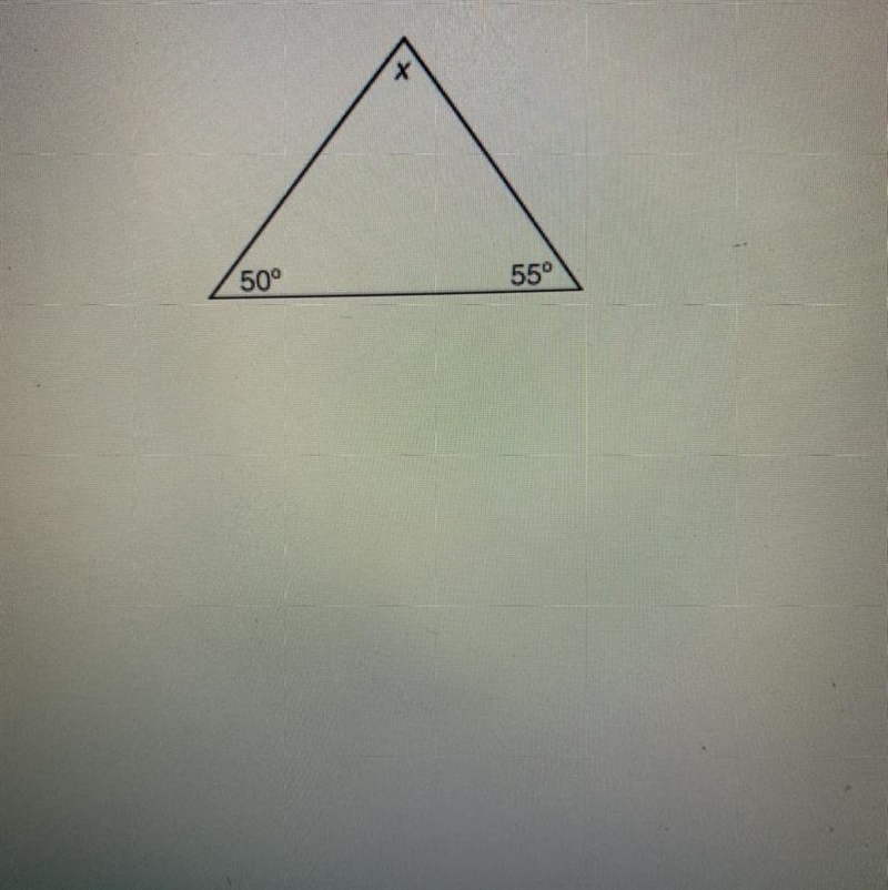 What is the value of x in the triangle?-example-1