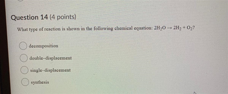 What type of reaction is shown in the following chemical equation-example-1