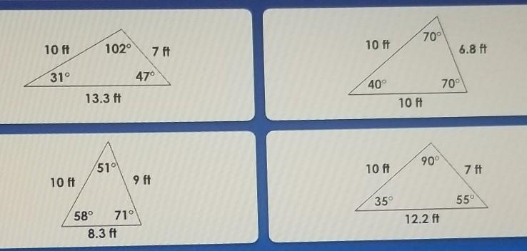 Which triangle is both scalene and acute?​-example-1