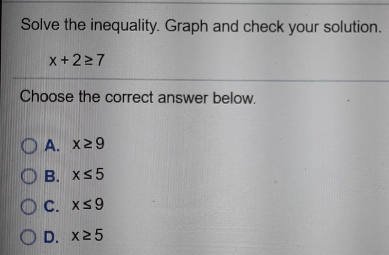 Solve inequality and show work please​-example-1