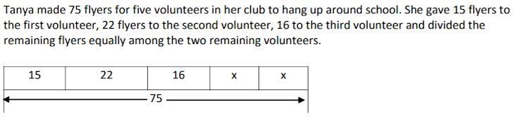 Write an equation to match the story and diagram below. Solve for X in the equation-example-1