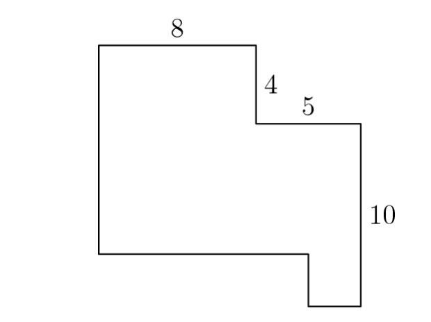 Find the perimeter of the following rectilinear figure.-example-1