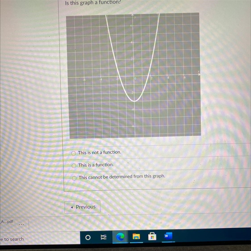 Is this graph a function?-example-1