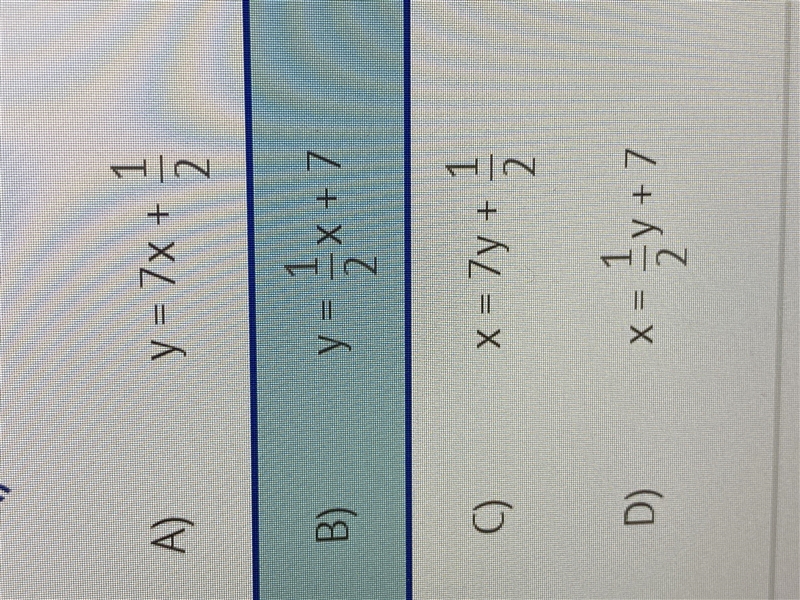 Write equation of the line with the given slope and Y intercept. Slope = 1/2. Y-intercept-example-1