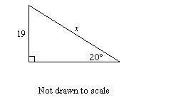 Find the value of x. Round to the nearest tenth.Find the value of x. Round to the-example-1