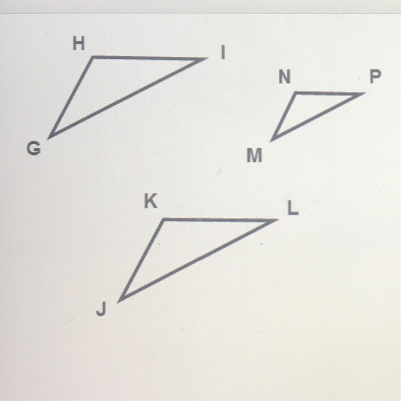 Finding Congruent Figures Use the figures on the left to complete the statement. Triangle-example-1