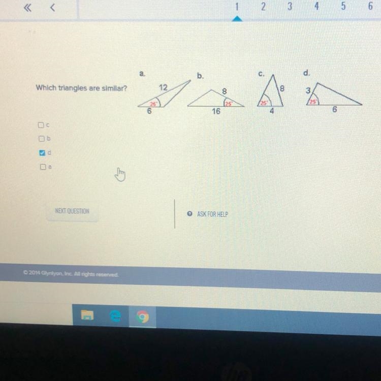 B. C. Which triangles are similar? 12 16 6 ob-example-1