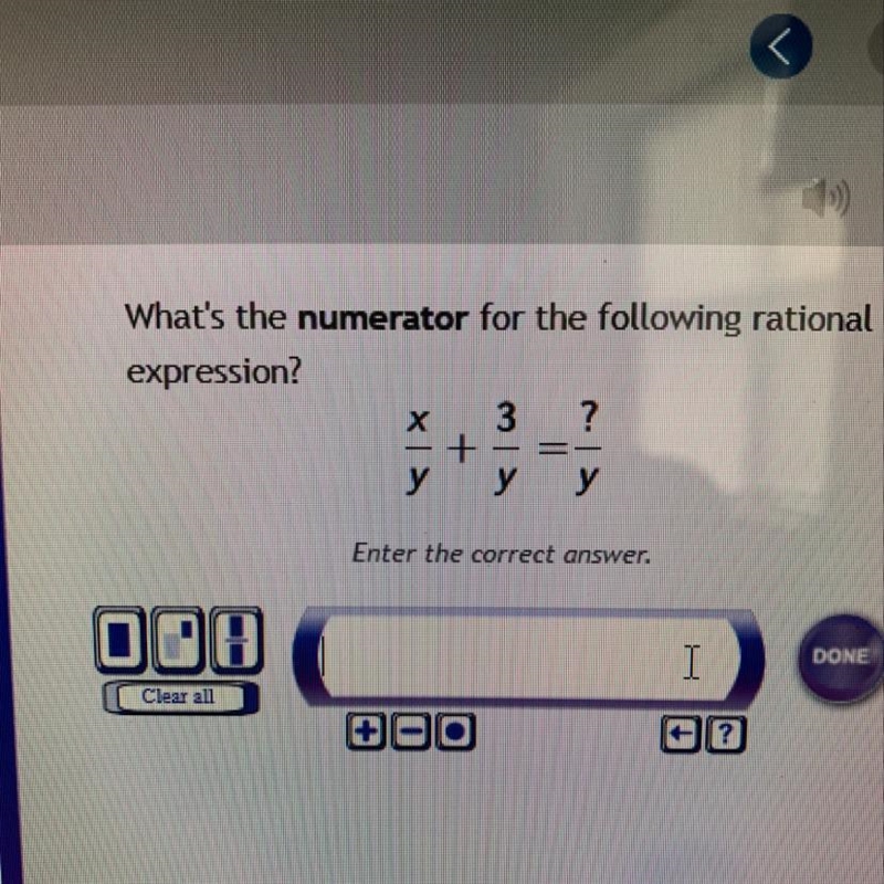 What's the numerator for the following rational expression?-example-1