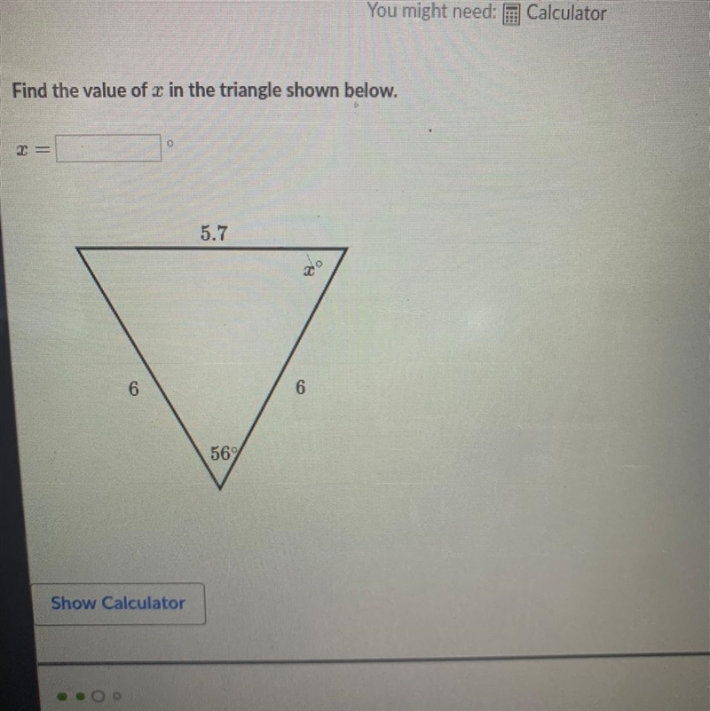 Find the value of x shown-example-1