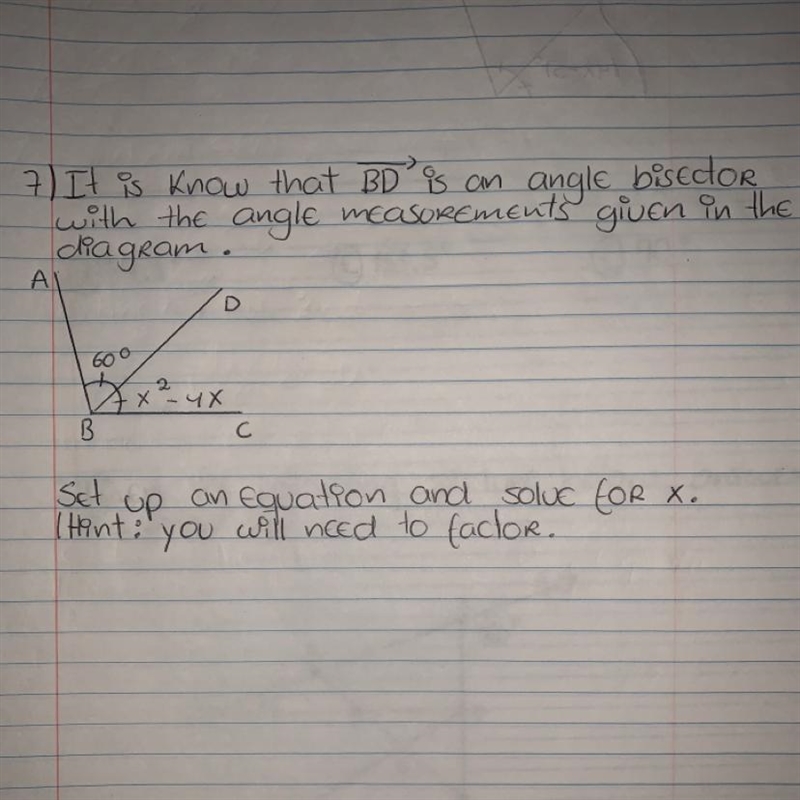 It is know that BD is an angle bisector with...-example-1