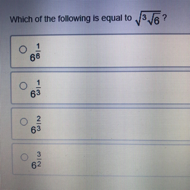 PLEASE HELP ASAP!! 14 POINTS a. 6 1/6 b. 6 1/3 c. 6 2/3 d. 6 3/2-example-1