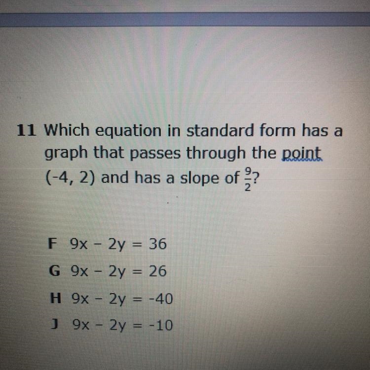 Does anyone know the correct choice for this question? If its correct ill mark you-example-1