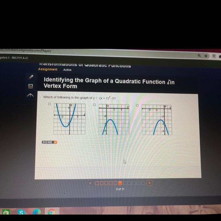 Which of following is the graph of y -(X+ 1)-37-example-1