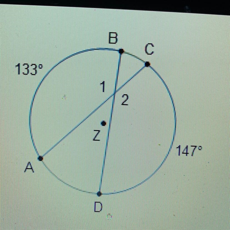 In circle Z. what is mz2?-example-1