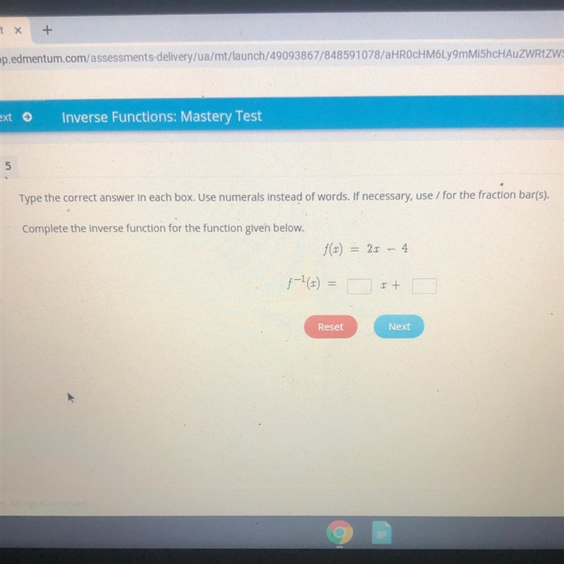 Type the correct answer in each box. Use numerals Instead of words. If necessary, use-example-1