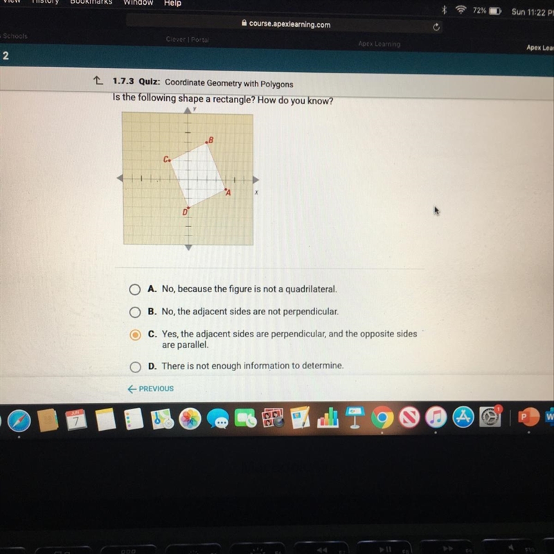 Is the following shape a rectangle-example-1