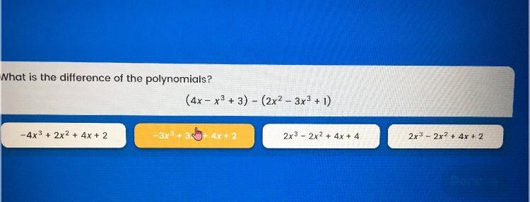 What is the difference of polynomials-example-1