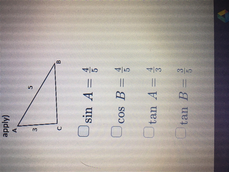 Which is true about triangle ABC. Choose all that apply-example-1