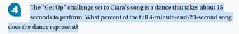 The “Get Up” challenge set to Ciara’s song is a dance that takes about 15 seconds-example-1