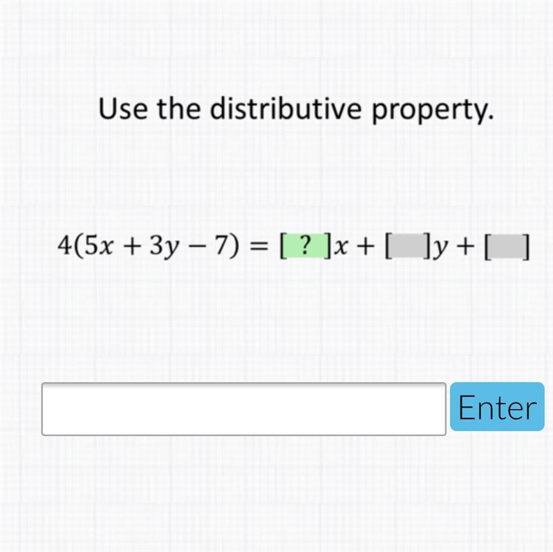 Use the distributive property-example-1