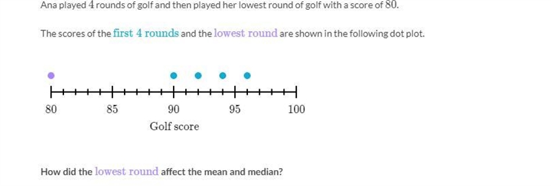 The answer choices are A. The median decreased, and the mean increased. B. The mean-example-1