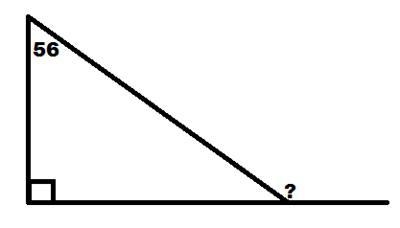 ANYONE! HELP! I KNOW THE ANSWER I JUST NEED TO SHOW THE WORK Find the missing angle-example-1