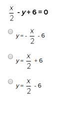 (35 POINTS!!) Write the following equation in slope-intercept form.-example-1