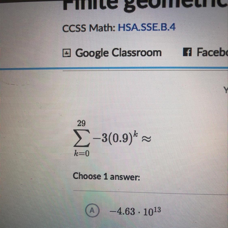 I need help. Look at picture Choose 1 answer: A. -4.63 x 10^13 B. -28.7 C. -1.65 D-example-1