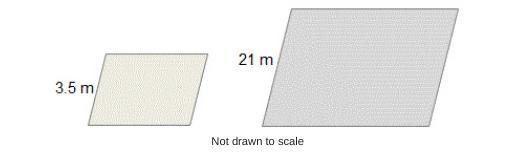 (QUICK RESPONSE!) Fiona enlarges a parallelogram that has a perimeter of 17 meters-example-1