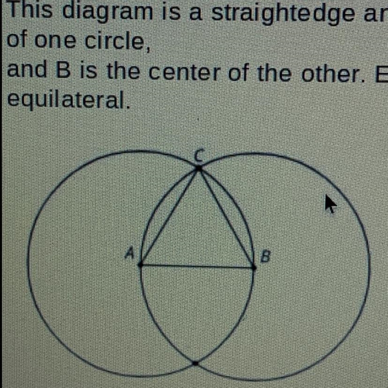 Question 1 (1 point) This diagram is a straightedge and compass construction. A is-example-1