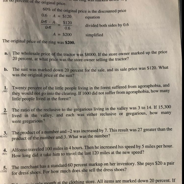 I need help on #1, to solve I did 0.2 x 1600= 320 then I added 320 + 1600= 1920 and-example-1