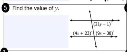 Find the value of y (super easy)-example-1