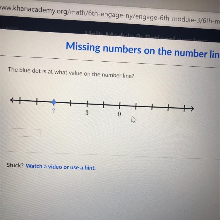 PLS HELP ME?? The blue dot is what value on the number line?-example-1