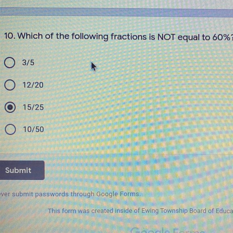 Which is not equal to 60%?-example-1