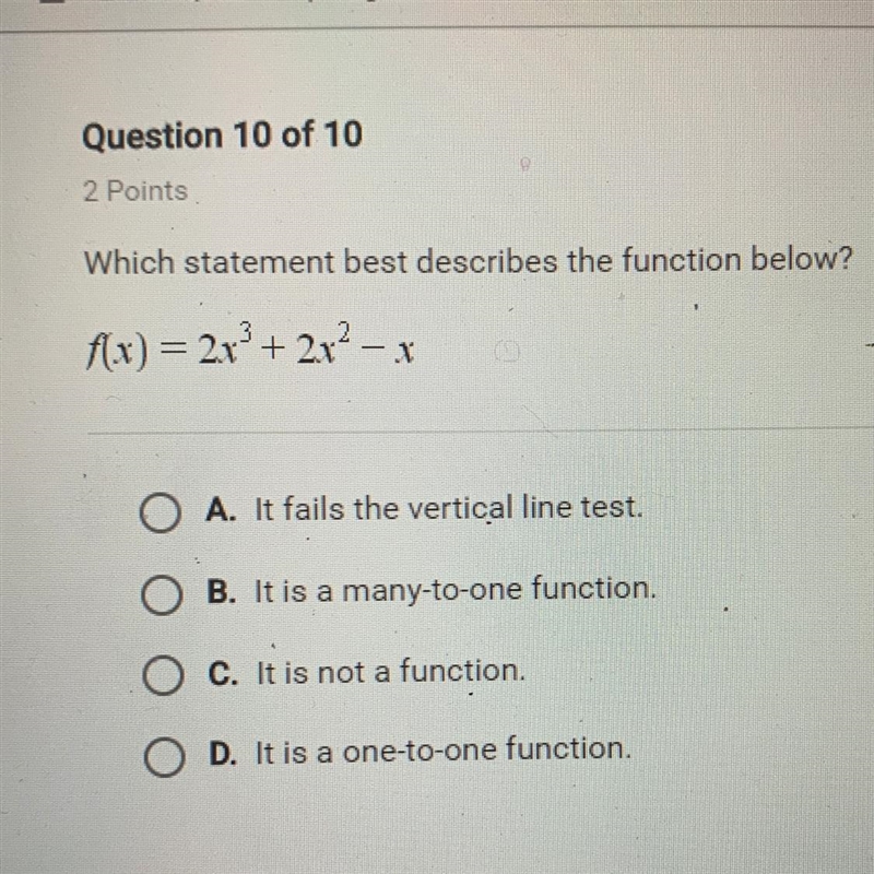 Which statement best describes the function below-example-1