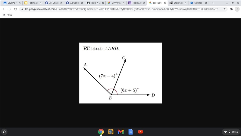 What is the measure of angle ABD?-example-1