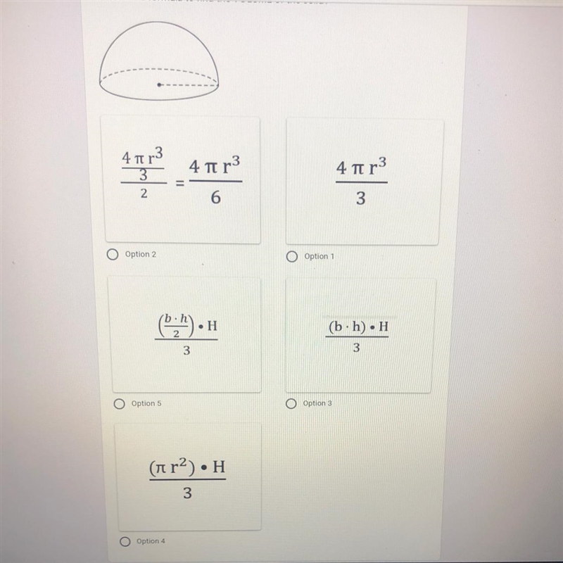 What is the formula to find the volume of the solid ?-example-1