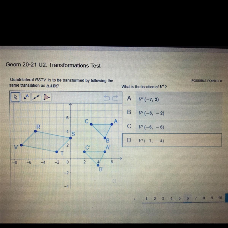 What is the location of V ' ￼￼-example-1