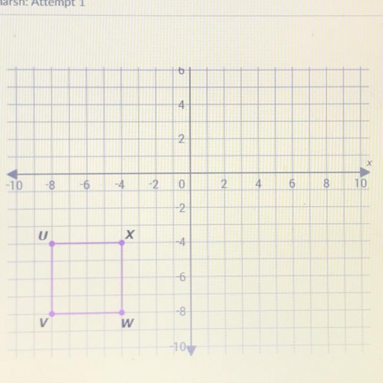 What is the area of square UVWX? Area= ... square units-example-1