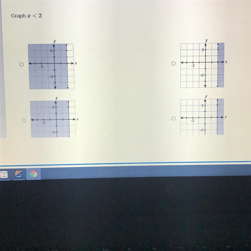 PLEASE HELP 20 POINTS Graph < 2.-example-1