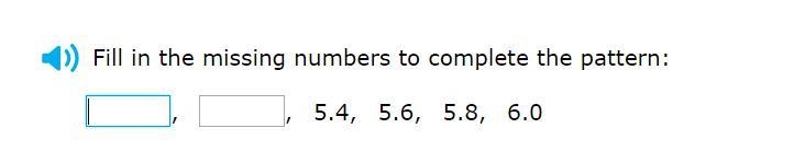 Please help! Correct answer only, please! Fill in the missing numbers to complete-example-1