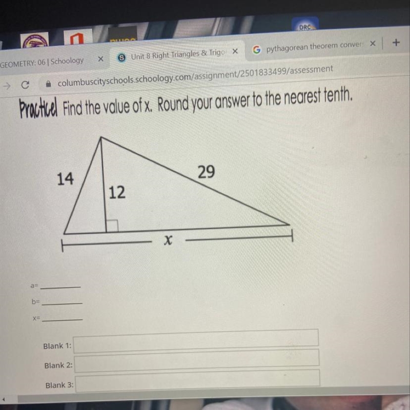 What are the answer to these when rounded to the nearest tenth-example-1