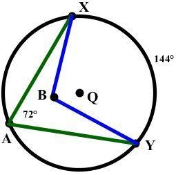 HELPP 35 POINTS!!!!! Point Q is the center of Circle Q in the diagram below. The measure-example-1