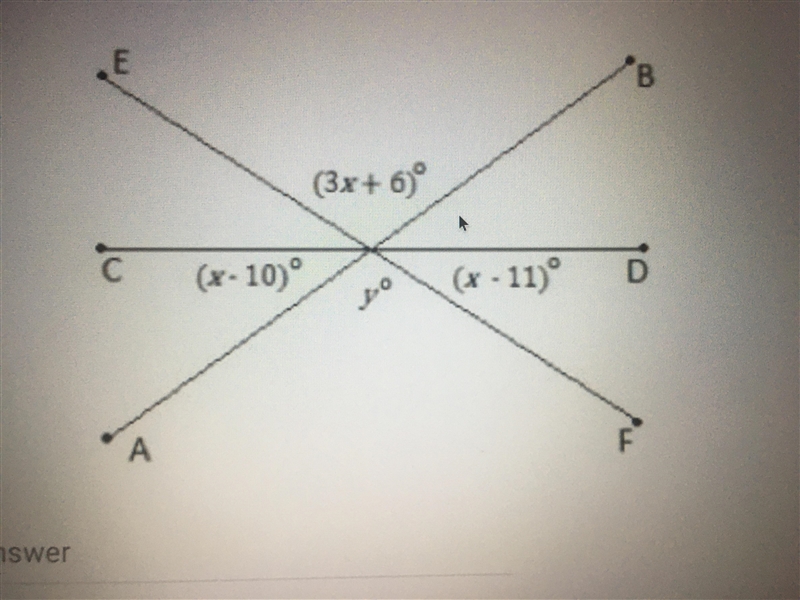 Solve for x and y in the diagram below-example-1